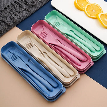 Portable Cutlery Box Knife, Fork, and Spoon Set - Casatrail.com